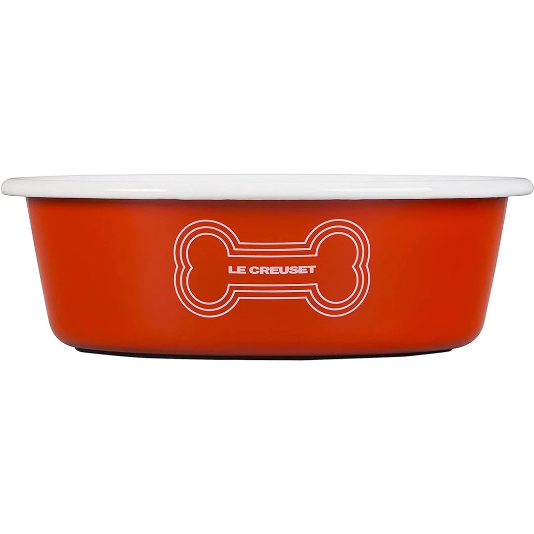 Le Creuset 4 Cup Medium Dog Bowl - Orange 5 Le Creuset 4 Cup Medium Dog Bowl - Orange