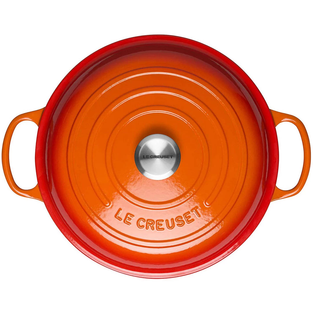 Le Creuset 3.5-Quart Signature Braiser - Flame 5 Le Creuset 3.5-Quart Signature Braiser - Flame