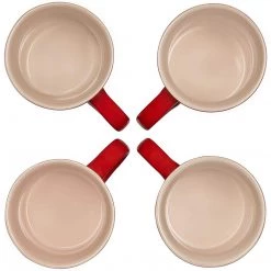 Le Creuset 14 Oz. Set Of 4 Mugs - Cerise 9 Le Creuset 14 Oz. Set Of 4 Mugs - Cerise