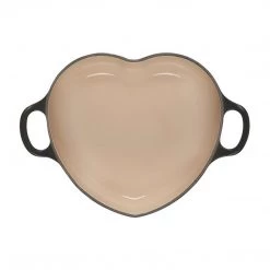 Le Creuset 2 Qt. Signature Figural Heart Cocotte - Licorice W/ SS Knob