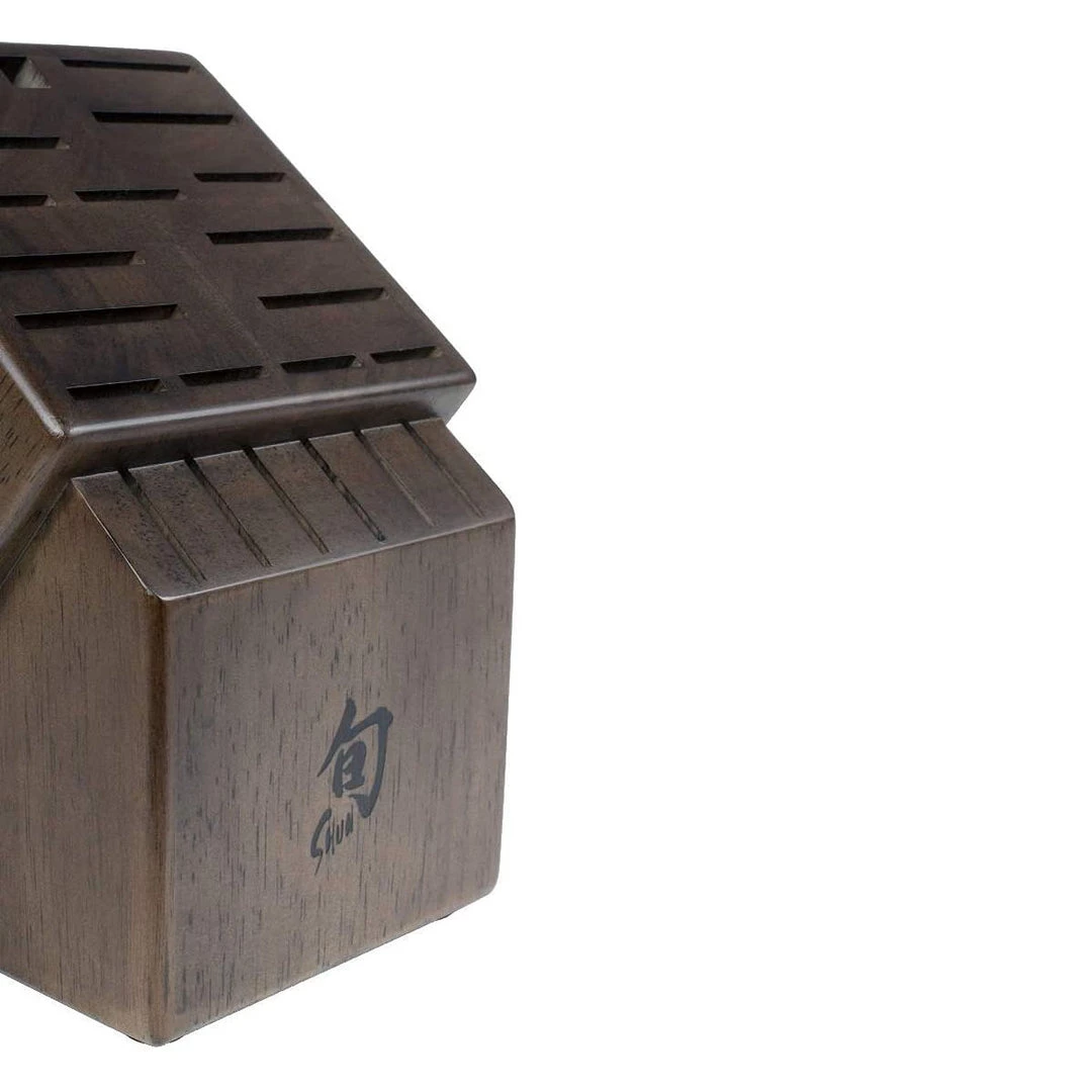 Shun 22-Slot Block: Walnut Stain 5 Shun 22-Slot Block: Walnut Stain