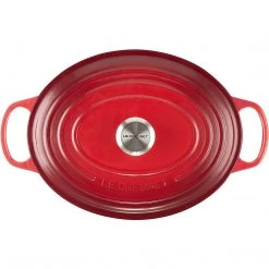 COOKWARE Le Creuset 6.75 Qt. Signature Oval Dutch Oven - Cerise
