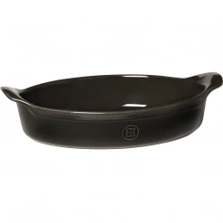 Emile Henry Oval Gratin - Charcoal