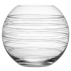 Orrefors Graphic Round Vase, Large