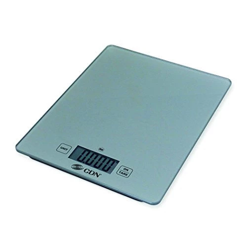 Cdn Sd1102-S - Digital Glass Scale - Silver, 11 Lb, - Kitchen Food Scale 3 Cdn Sd1102-S - Digital Glass Scale - Silver, 11 Lb, - Kitchen Food Scale
