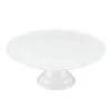 BAKEWARE The French Chefs Maria Porcelain White 11 Inch Cake Stand