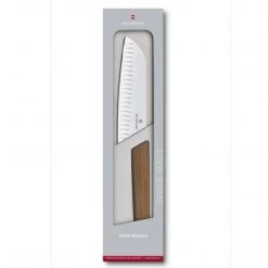 CUTLERY Victorinox Swiss Modern 7"Santoku Granton Blade, Walnut 13 CUTLERY Victorinox Swiss Modern 7