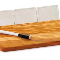 Berard Acero Cheese Board With Ceramic Tiles COOKWARE