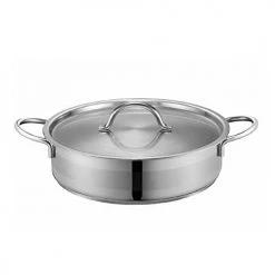 COOKWARE Poong Nyun Luce Low Pot, Stainless Steel, 24Cm