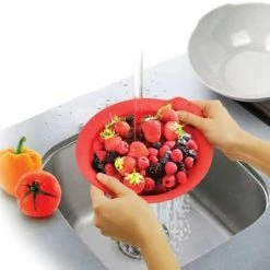 SALE SPECIALS Prepara Market Fresh Colander Set, Berry Red