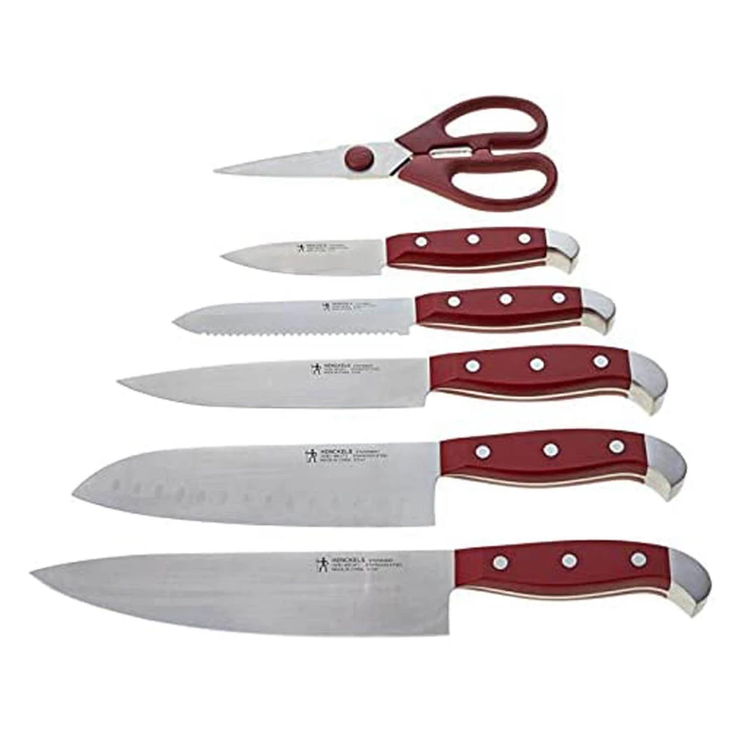 -- Zwilling J.A. Henckel 7-piece Self-Sharpening Knife Block Set - Red CUTLERY 3 -- Zwilling J.A. Henckel 7-piece Self-Sharpening Knife Block Set - Red CUTLERY