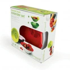 SALE SPECIALS Prepara Market Fresh Colander Set, Berry Red