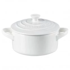 COOKWARE Le Creuset 8 Oz. Mini Round Cocotte - White (House Special)