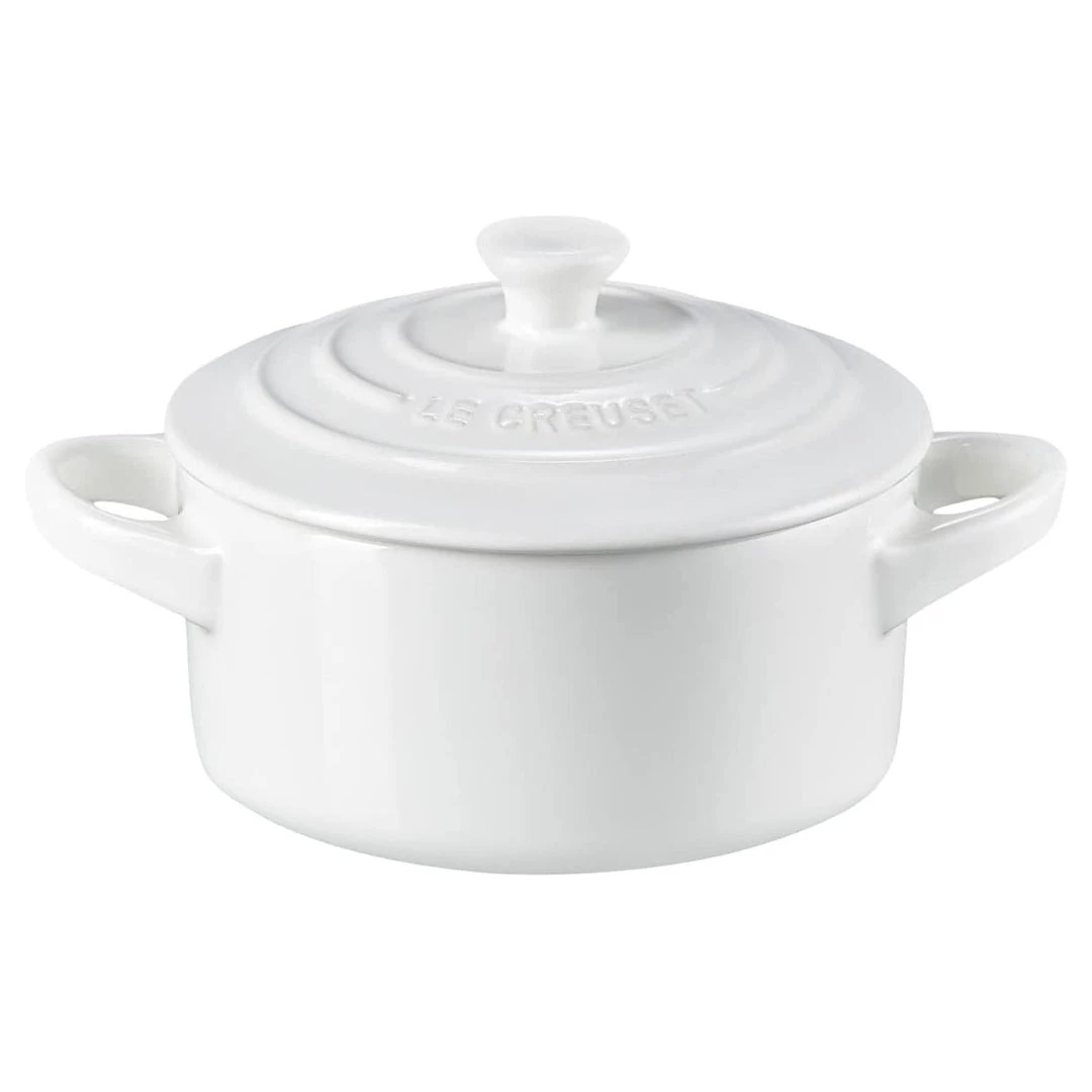 COOKWARE Le Creuset 8 Oz. Mini Round Cocotte - White (House Special) 3 COOKWARE Le Creuset 8 Oz. Mini Round Cocotte - White (House Special)