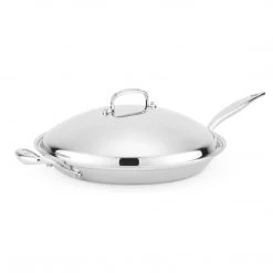 Heritage Steel 13.5" French Skillet With Lid
