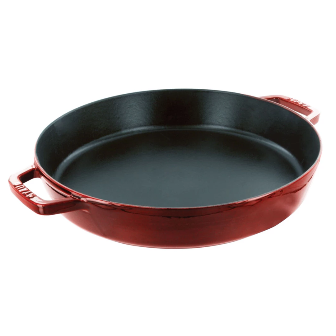 COOKWARE Staub Cast Iron 13'' Double Handle Fry Pan - Cherry 3 COOKWARE Staub Cast Iron 13'' Double Handle Fry Pan - Cherry