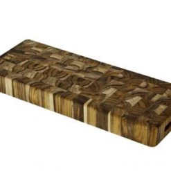 Teakhaus Cutting Board - Rectangle End Grain Serving & Cheese Board (18 X 6 X 2 In.) - By Teakhaus COOKS TOOLS
