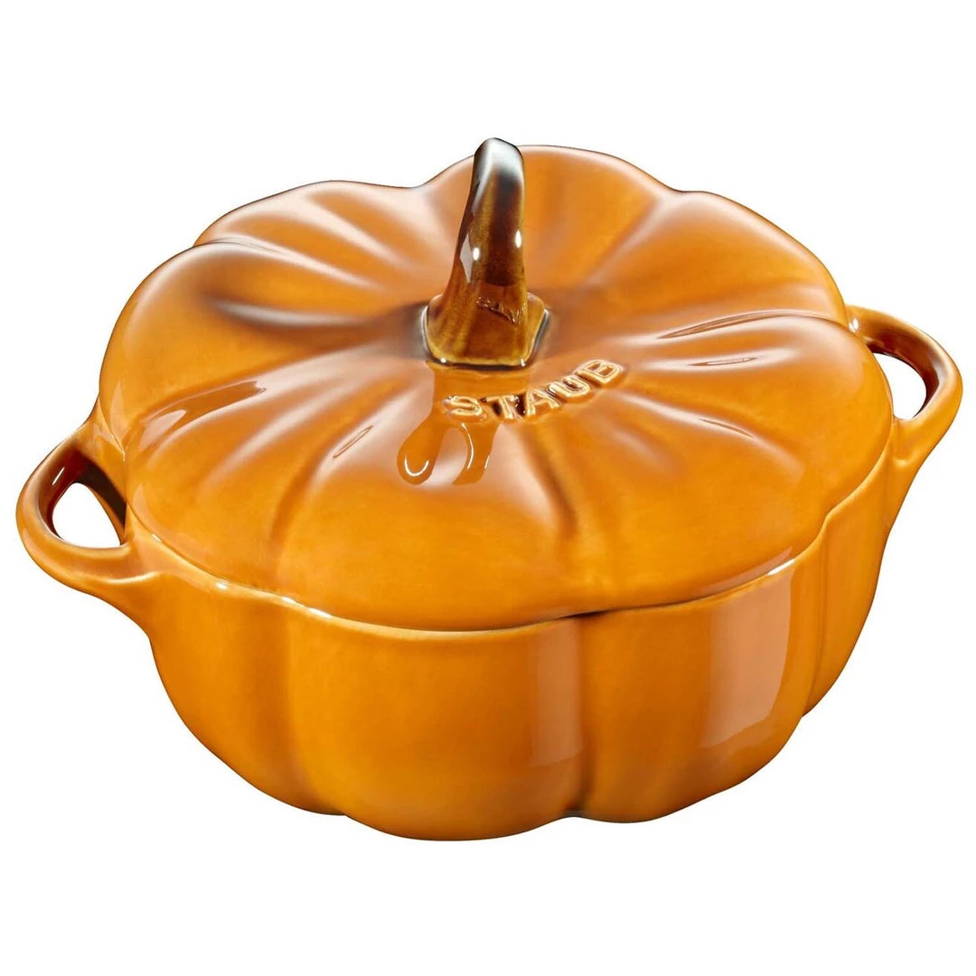 Staub Ceramic 24-Ounce Pumpkin Cocotte - Burnt Orange COOKWARE 3 Staub Ceramic 24-Ounce Pumpkin Cocotte - Burnt Orange COOKWARE