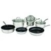 Allrecipes Stainless Steel 10-Piece Cookware Set
