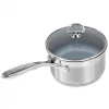 COOKWARE Chantal Induction 21 Steel 2-Quart Saucepan With Ceramic Coating And Glass Lid