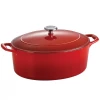 Tramontina Enameled Cast Iron 7-Quart Oval Dutch Oven COOKWARE