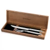Wusthof 2-Piece Stainless Steel Carving Set With Wooden Chest CUTLERY