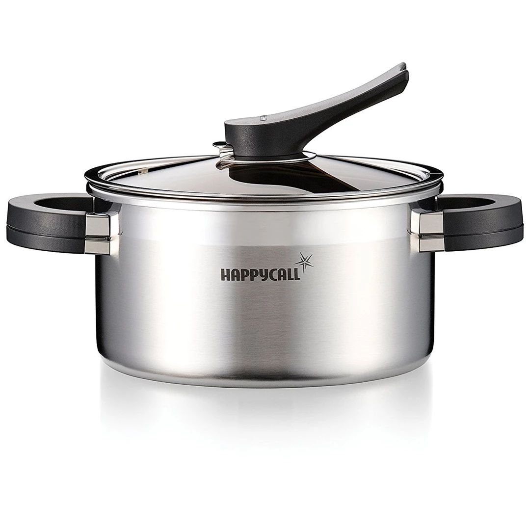 Happy Call Stainless Steel Source Pot, 3.2Qt COOKWARE 3 Happy Call Stainless Steel Source Pot, 3.2Qt COOKWARE