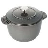 Staub Cast Iron 0.75-Quart Petite French Oven - Graphite Grey COOKWARE