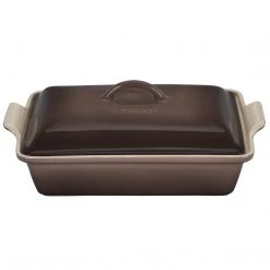 Le Creuset 4 Qt. Heritage Covered Rectangular Casserole - Truffle