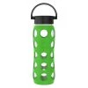 Lifefactory 22-Ounce BPA-Free Glass Water Bottle With Classic Cap And Protective Silicone Sleeve, Moss COOKWARE
