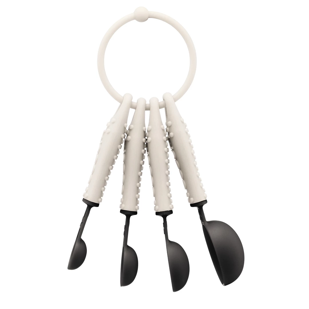 Bodum Bistro 4-Piece Measuring Spoons - Off White COOKWARE 3 Bodum Bistro 4-Piece Measuring Spoons - Off White COOKWARE