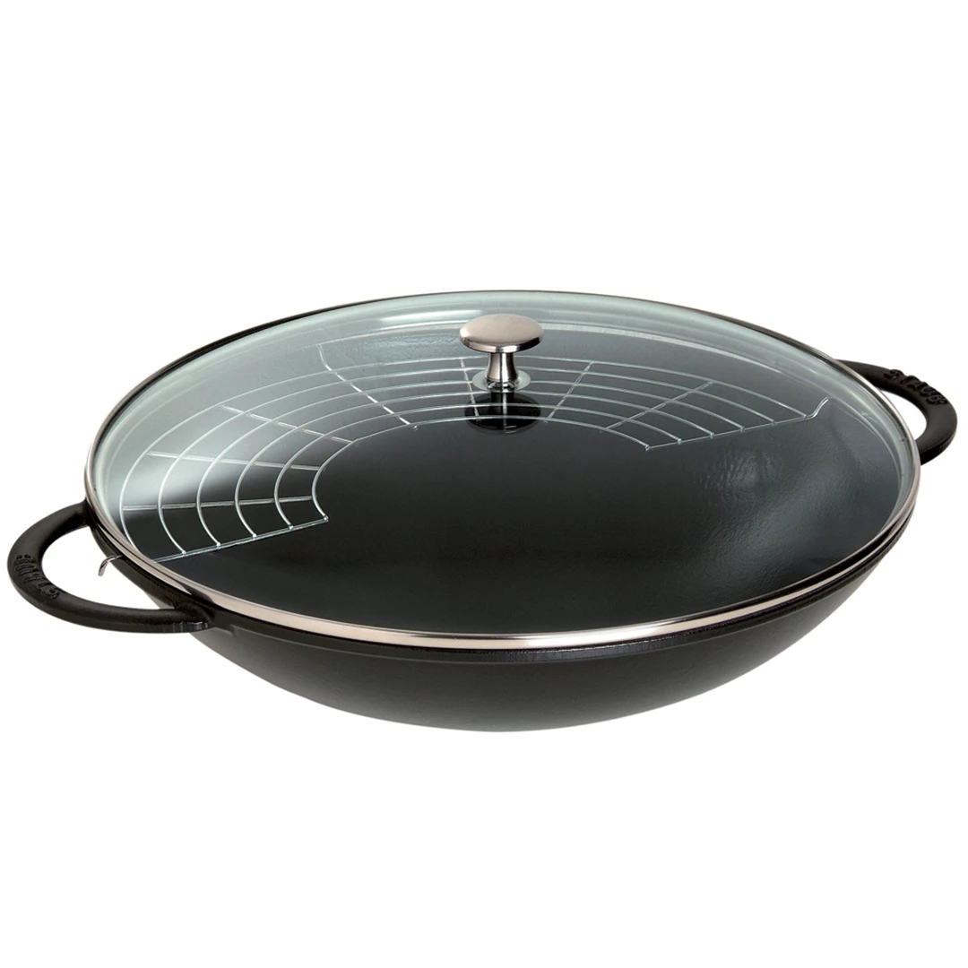 Staub Cast Iron 6-Quart Wok - Matte Black COOKWARE 3 Staub Cast Iron 6-Quart Wok - Matte Black COOKWARE