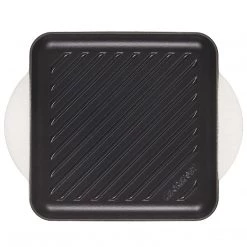 Le Creuset Enamaled Cast Iron Square Grill, 9.5", White
