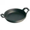 Staub Cast Iron 6'' Round Gratin Baking Dish - Matte Black