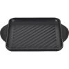 Le Creuset Enamaled Cast Iron Square Grill, 9.5", Licorice COOKWARE