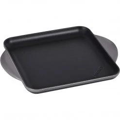 COOKWARE Le Creuset Enamaled Cast Iron Square Griddle, 9.5", Oyster
