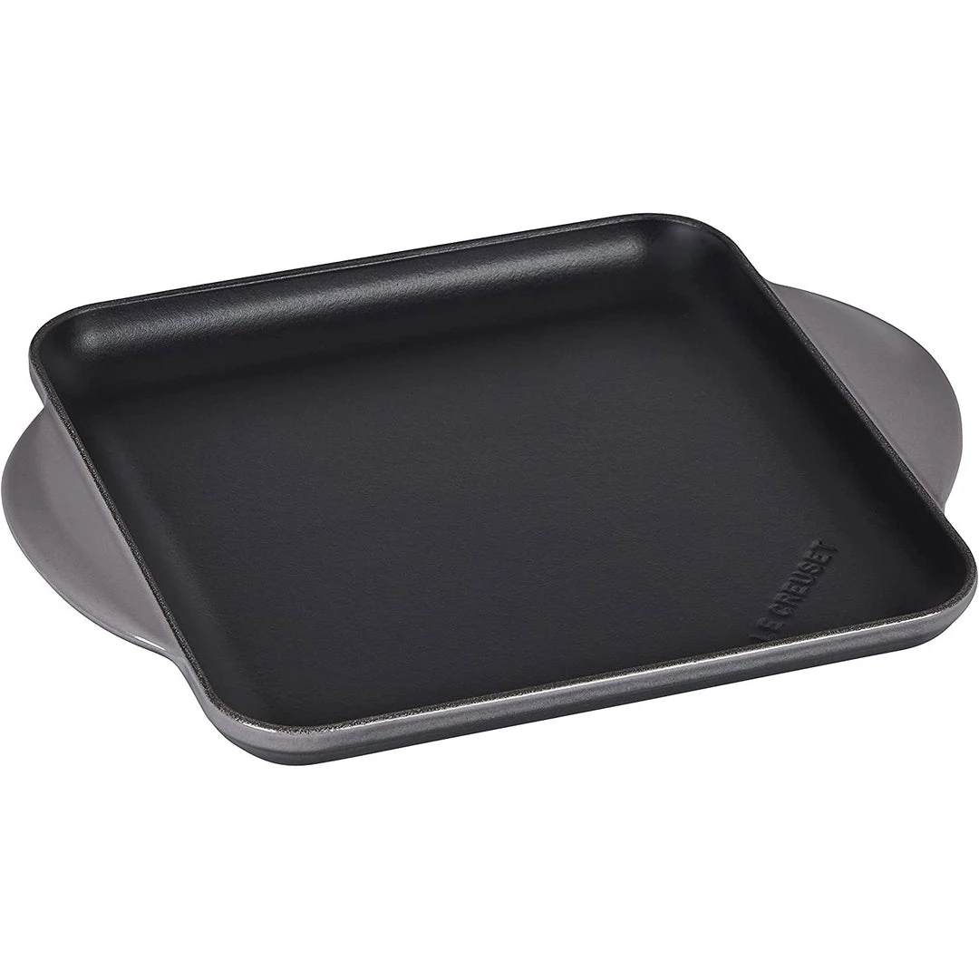 COOKWARE Le Creuset Enamaled Cast Iron Square Griddle, 9.5", Oyster 3 COOKWARE Le Creuset Enamaled Cast Iron Square Griddle, 9.5", Oyster