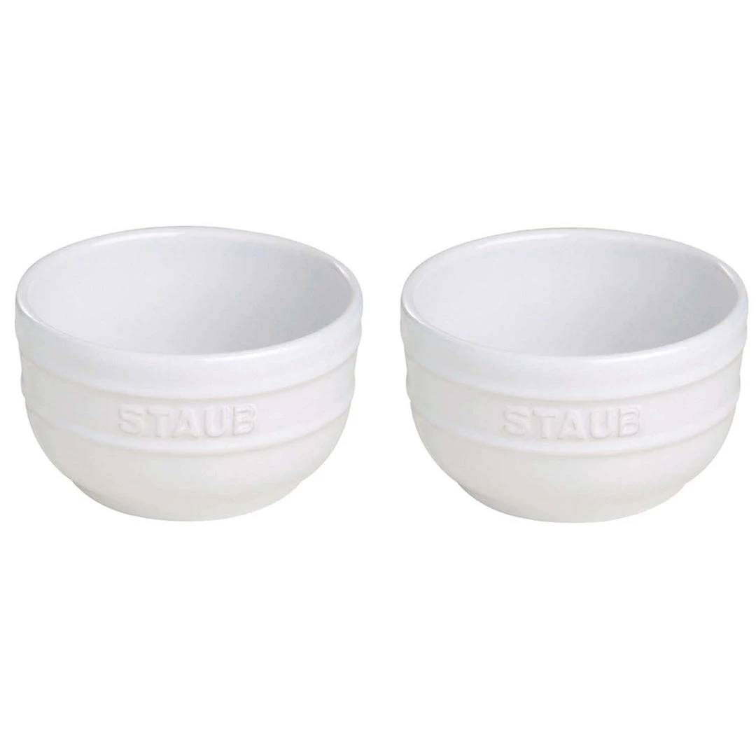 COOKWARE Staub Ceramics 2-Piece Prep Bowl Set - White 3 COOKWARE Staub Ceramics 2-Piece Prep Bowl Set - White
