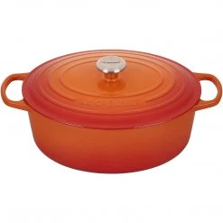 Le Creuset Enameled Cast Iron Signature Oval Dutch Oven, 8 Qt, Flame