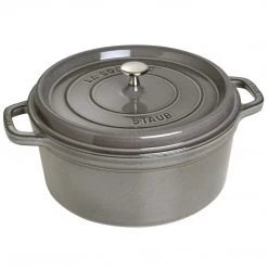 COOKWARE Staub Cast Iron 7-Quart Cocotte - Graphite Grey
