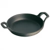 Staub Cast Iron 7.5'' Round Gratin Baking Dish - Matte Black COOKWARE 1 Staub Cast Iron 7.5'' Round Gratin Baking Dish - Matte Black COOKWARE