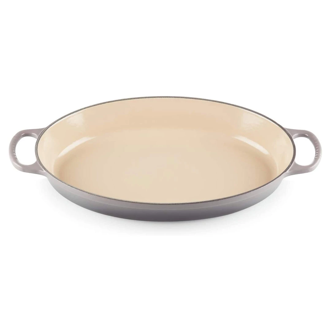 Le Creuset Of America Le Creuset Enameled Cast Iron Signature 3QT. Oval Baker-Oyster, 3 Qt. (14.25") COOKWARE 3 Le Creuset Of America Le Creuset Enameled Cast Iron Signature 3QT. Oval Baker-Oyster, 3 Qt. (14.25") COOKWARE
