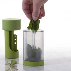 Microplane Herb Grinder And Leaf Stripper Seasoning Herb Mill (Green) COOKS TOOLS