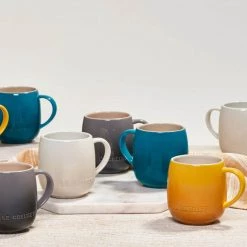 Le Creuset 13 Oz. / 380ml Set Of 4 Heritage Mugs - Deep Teal