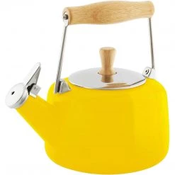 Chantal 1.4 Qt. Enamel-on-Steel Sven Teakettle - Canary Yellow 10 Chantal 1.4 Qt. Enamel-on-Steel Sven Teakettle - Canary Yellow