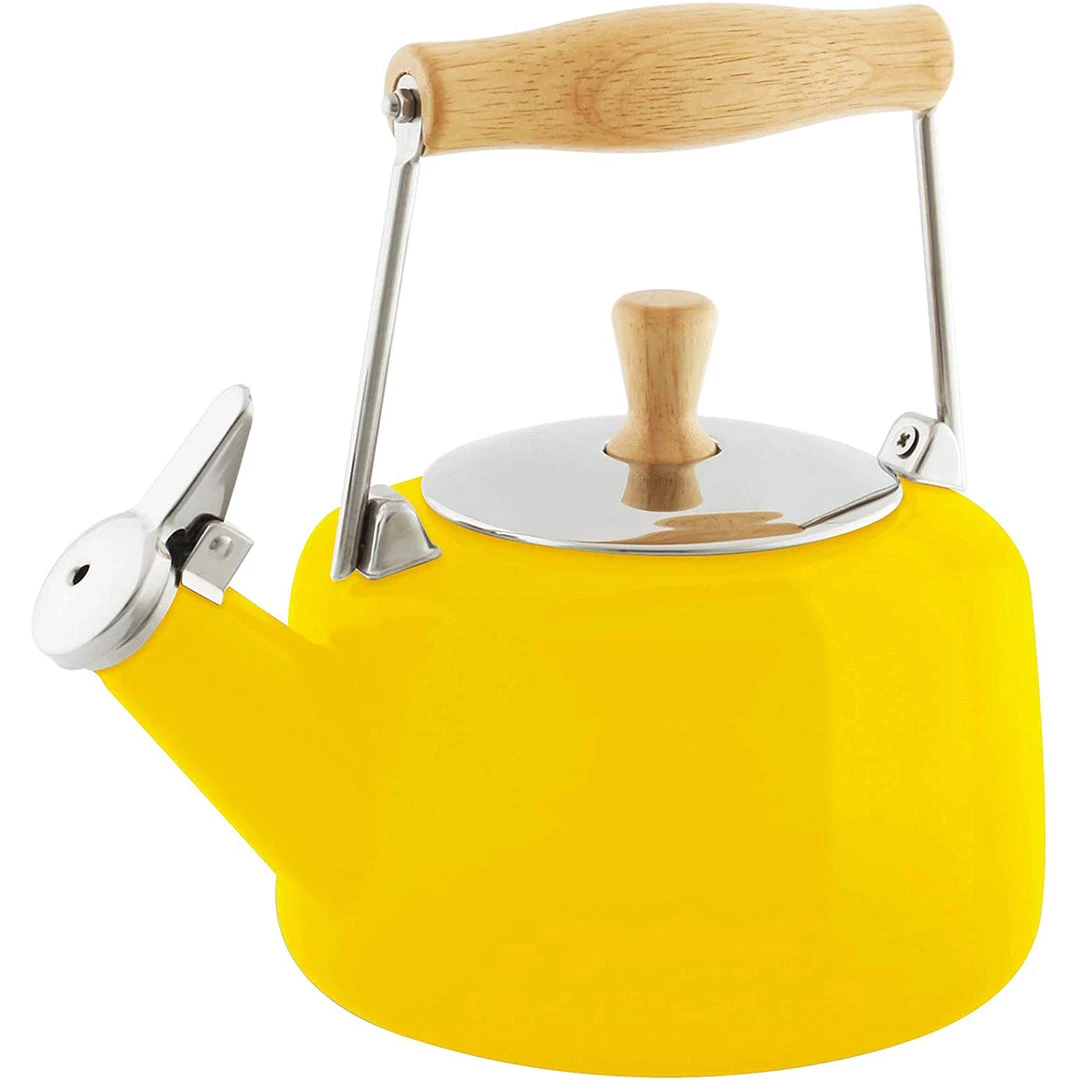 Chantal 1.4 Qt. Enamel-on-Steel Sven Teakettle - Canary Yellow 6 Chantal 1.4 Qt. Enamel-on-Steel Sven Teakettle - Canary Yellow