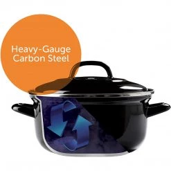 BK Cookware BV Dutch Oven 2.5QT, Black, (CC002461-001)