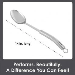 COOKWARE Chantal 14" Solid Spoon - Stainless Steel 12 COOKWARE Chantal 14