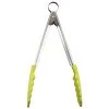 Cuisipro 9.5-Inch Silicone Locking Tongs, Apple Green COOKWARE