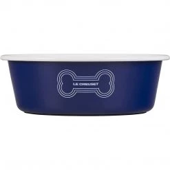 Le Creuset 6 Cup Large Dog Bowl - Dark Blue